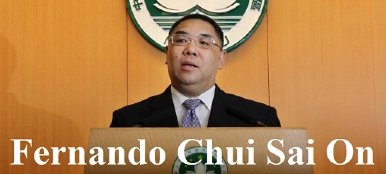 Macau Chief Executive Fernando Chui Sai On